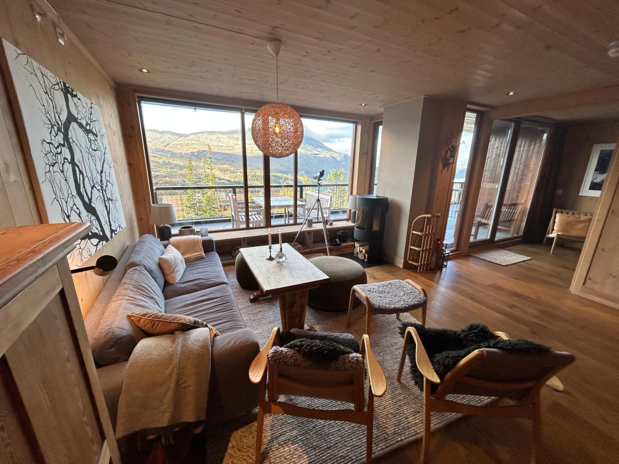 Astonishing Mountain Lodge At The Top Of Gaustablikk, 25M2 West Facing Terrace, 3 Bedrooms Exterior photo